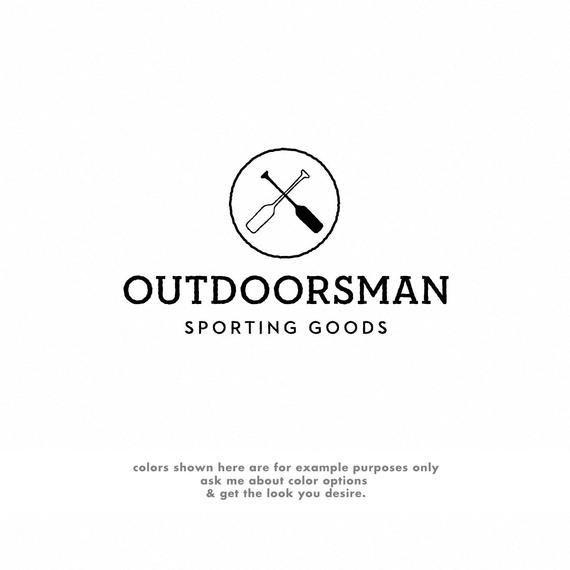 Sporting Apparel Logo - Vintage Logo, Sporting Goods Store Logo, Kayaking Logo, River