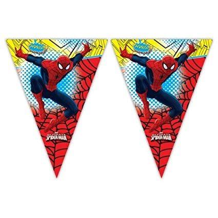 Spiderman Flag Logo - Amazon.com: Spiderman Party Range - All in 1 listing (Flag Banner ...