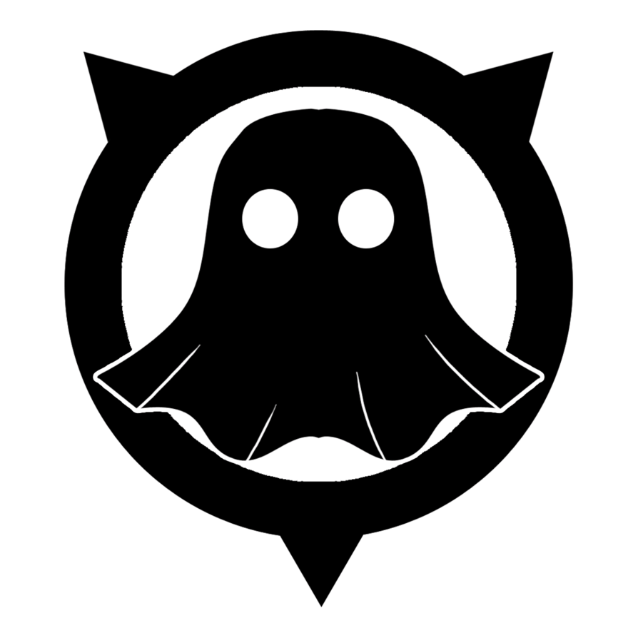 Cool Ghost Logo - Black ghost Logos