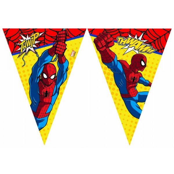 Spiderman Flag Logo - Spiderman Flag Banner | Partyspot