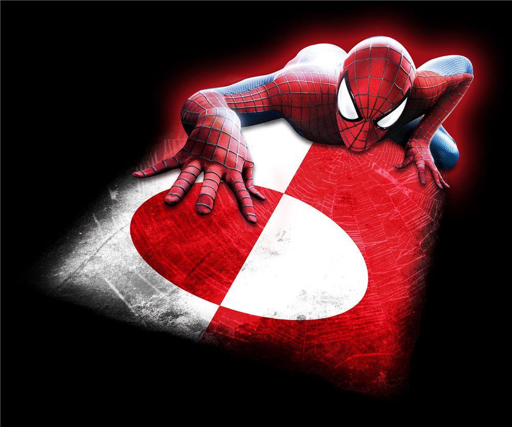Spiderman Flag Logo - spiderman greenland flag logo Iron Ons - $2.00 : irononsticker.net