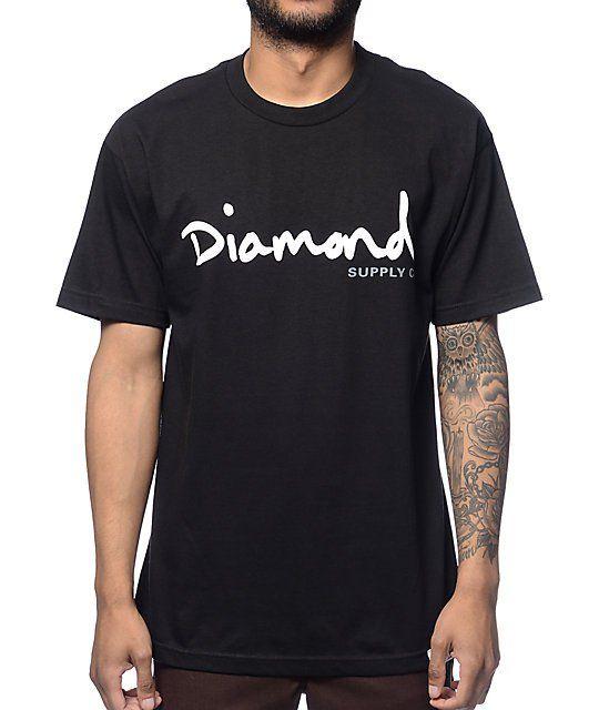 Fresh Diamond Logo - Add some Diamond Supply in your life with the OG Script tee from ...