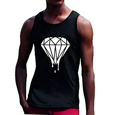 Fresh Diamond Logo - DRIPPING DIAMOND LOGO VEST beach fresh gym T SHIRT SWAG DOPE TOP