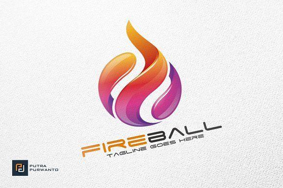 Fireballs Logo - Fireball / Fire / Flame - Logo ~ Logo Templates ~ Creative Market