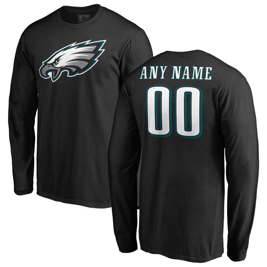 Eagles Name Logo - NFL Pro Line Philadelphia Eagles Black Personalized Name ...