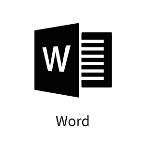 Black Word Logo - Microsoft training