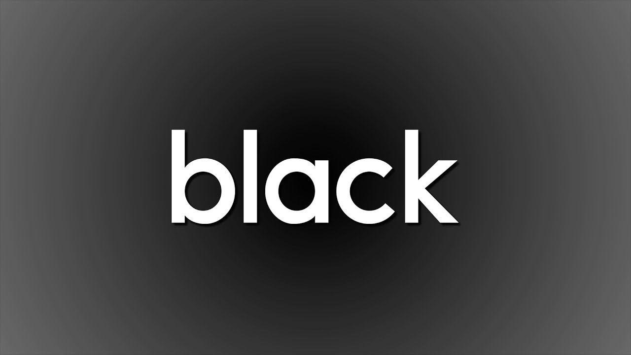 Black Word Logo - Black Song (Lyrics) - YouTube