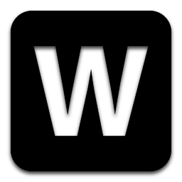 Black Word Logo - App Apple Logo Icon