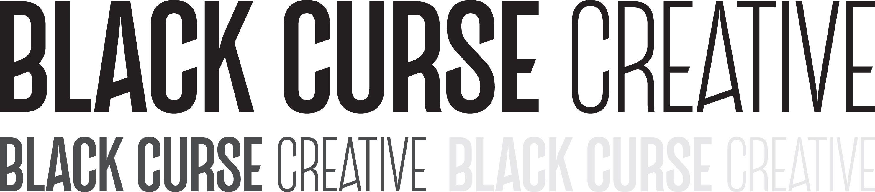 Black Word Logo - Black Curse Creative Rebranding