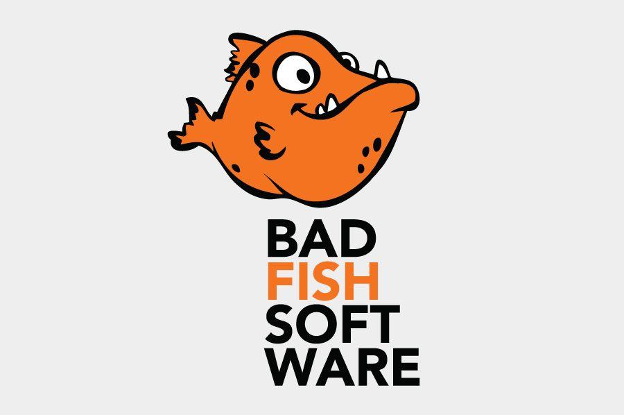 Google Software Logo - Bad Fish Software - Logo Design for Business Cards