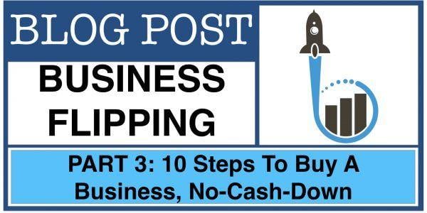 No Cash Logo - TEN Steps To Acquire A Business, No Cash Down