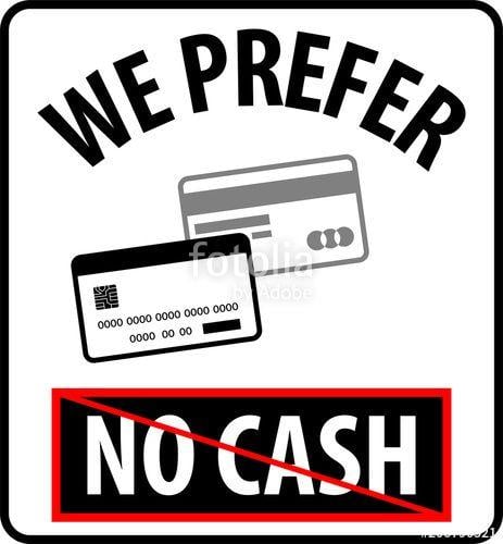 No Cash Logo - No Cash Plastic Money