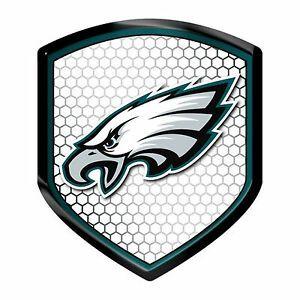 Shield Football Logo - Philadelphia Eagles Shield Reflector Emblem Decal Sticker Auto Home