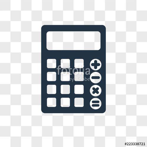 Calculator Logo - Calculator vector icon isolated on transparent background ...