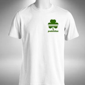 Funny Saint Logo - Paddidas Mens T-Shirt Funny Saint Patrick's Day Ireland Clover Leaf ...