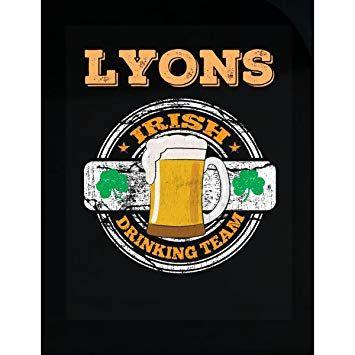 Funny Saint Logo - Amazon.com: Prints Express Lyons Irish Drinking Team Funny Saint ...