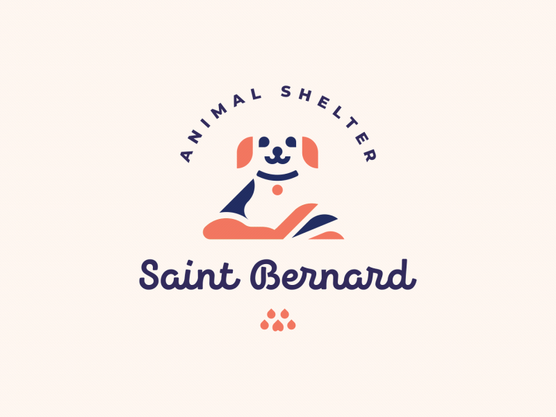 Funny Saint Logo - Saint Bernard by Maksim Marakhovskyi | Dribbble | Dribbble