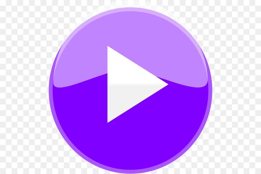 Purple Oval Logo - Computer Icons YouTube Play Button Clip art - play png download ...