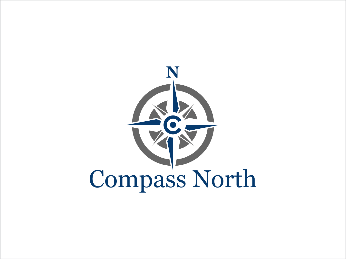Compass North Logo - Modern, Professional, Business Consultant Logo Design for Compass