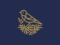 Birds Nest with Bird Logo - Best Nest logo image. Branding design, Draw animals, Drawing birds