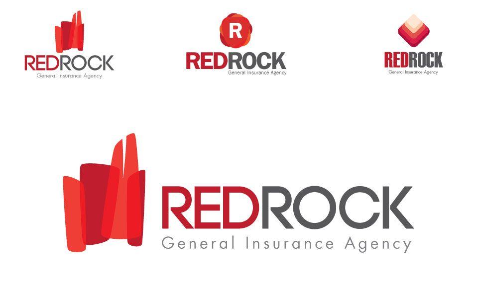 Arizona Red Rocks Logo - red rock insurance in Arizona logo. Logo Design / Identity