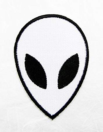 Black and White Alien Logo - White Alien Patch Movie Cartoon Logo Kid Polo T Shirt