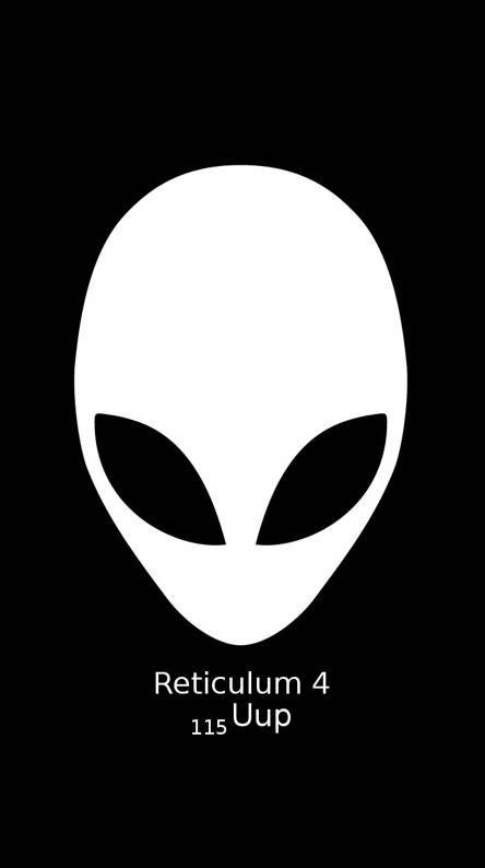 Black and White Alien Logo - Black alien Wallpaper by ZEDGE™