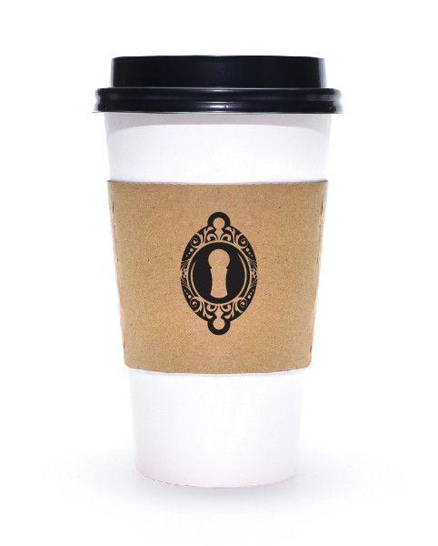 Coffe Cream Cup with Logo - Custom Printed Kraft Coffee Sleeves - 1 Color $140-ish per 1000 ...
