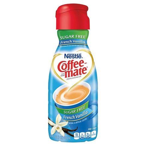 Coffe Cream Cup with Logo - Coffee Mate Sugar Free French Vanilla Coffee Creamer - 32 Fl Oz : Target