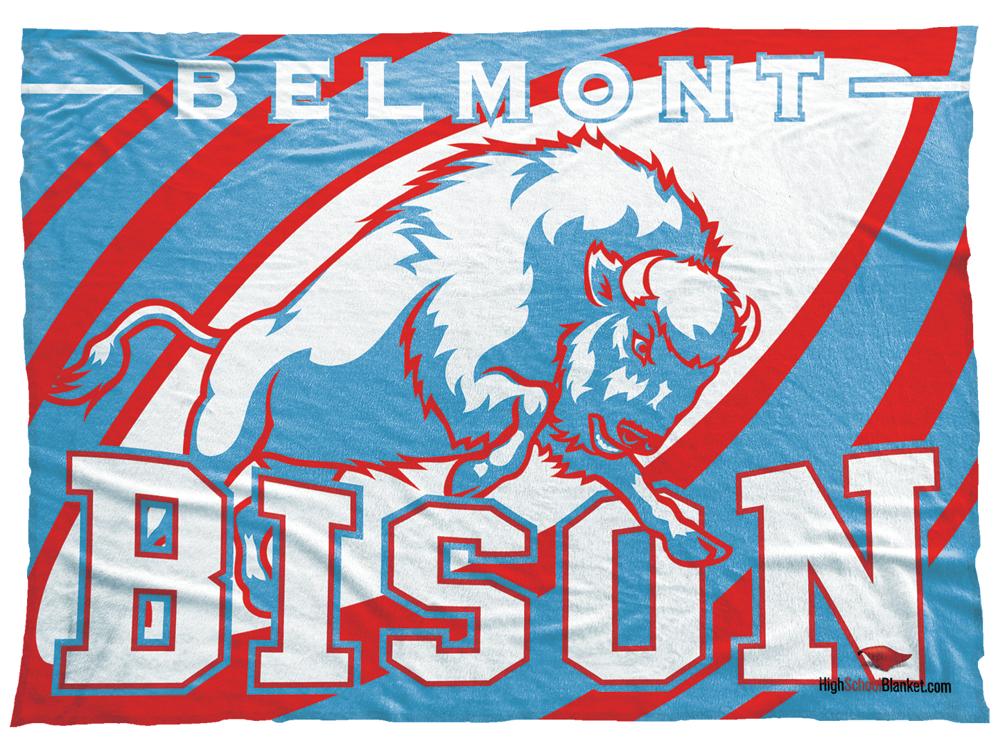 Belmont Bison Logo - Belmont Bison - GroupRateIt Blankets