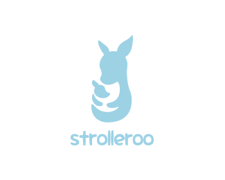 Baby Kangaroo Logo - Strolleroo | Logo | Pinterest | Kangaroo logo, Logo design and Logos