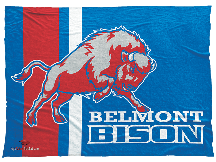 Belmont Bison Logo - Belmont - GroupRateIt Blankets