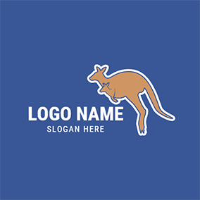 Baby Kangaroo Logo - Free Kangaroo Logo Designs | DesignEvo Logo Maker