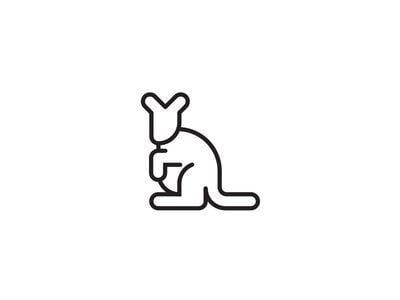 Baby Kangaroo Logo - Kangaroo | Down Under | Pinterest | Kangaroo logo, Kangaroo and ...