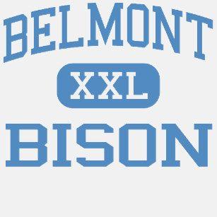 Belmont Bison Logo - Belmont High School T-Shirts - T-Shirt Design & Printing | Zazzle