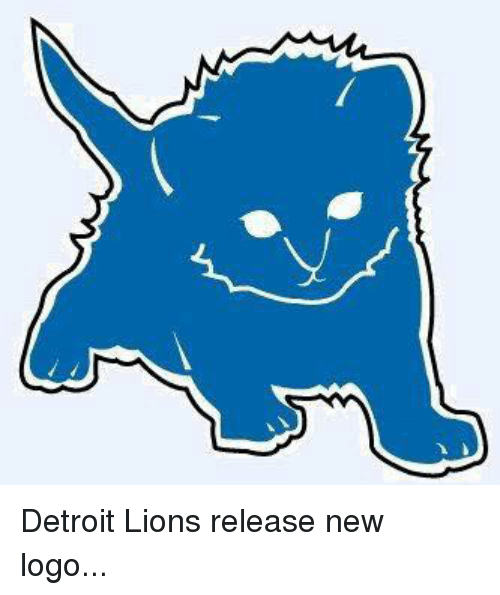 Detroit Lions New Logo - Detroit Lions Release New Logo | Detroit Meme on ME.ME