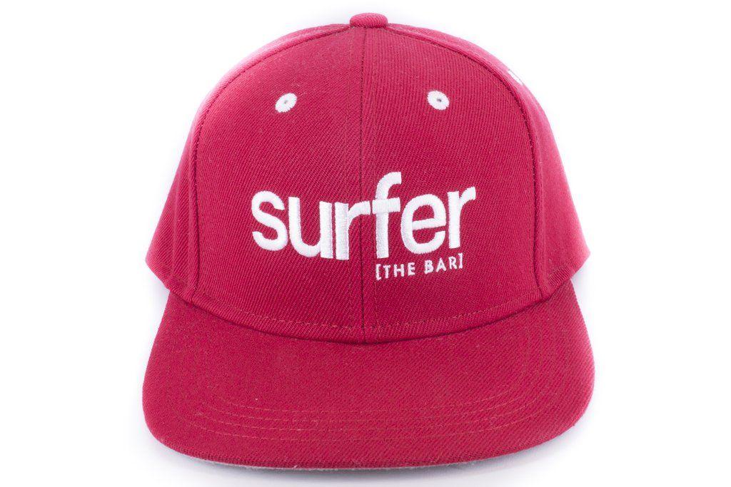Red Surfer Logo - SURFER the bar Snap back- Red – ShopTurtleBay.com