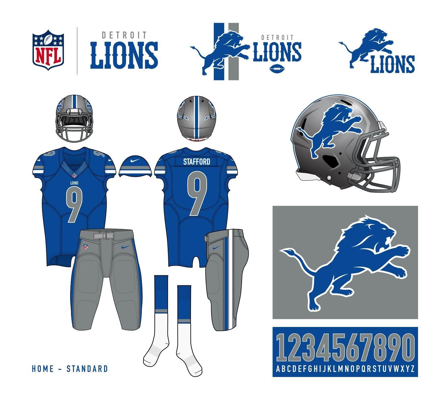 Detroit Lions New Logo - Uni Watch contest results - How you would redesign the Detroit Lions
