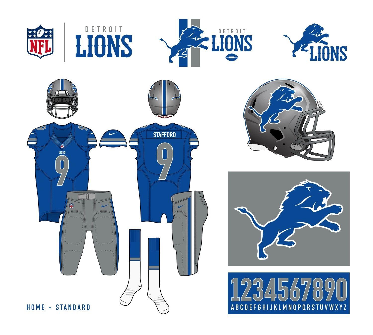 Detroit Lions New Logo - Uni Watch contest results -- How you would redesign the Detroit Lions