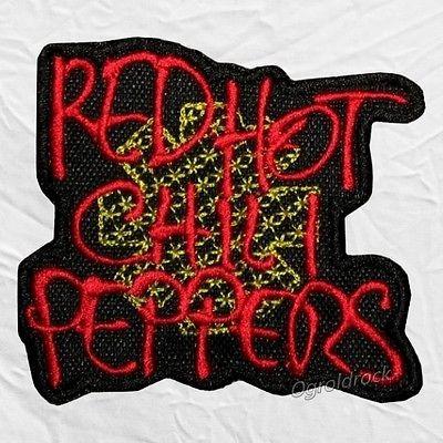 Red Surfer Logo - RED HOT CHILI Peppers Surfer Logo Embroidered Patch Kiedis Flea RHCP