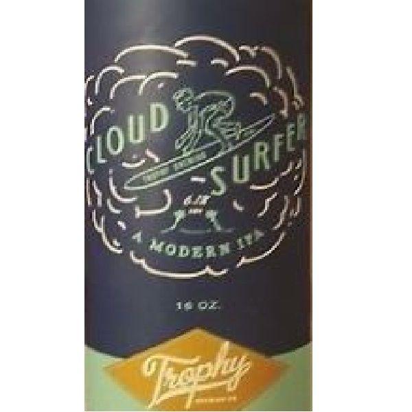 Red Surfer Logo - Trophy Cloud Surfer IPA 16oz can Line Beer and Wine Delivery