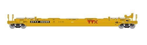 Well Car TTX Logo - Athearn HO Scale 16468 48' Husky Stack Intermodal Well Car TTX Red ...