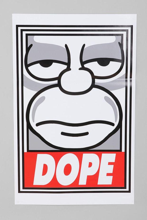 Cool Obey Logo - Obey x The Simpsons for UO “Dope” Print | Killahbeez