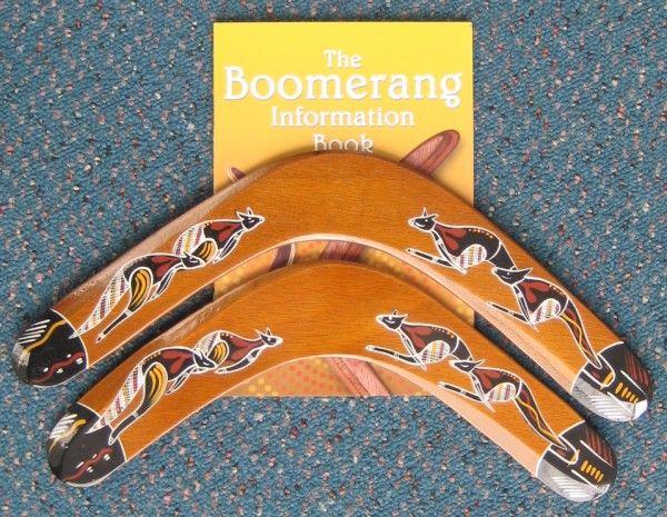 With Two Boomerangs Logo - Boomerang Gift Set with two light boomerangs and boomerang book