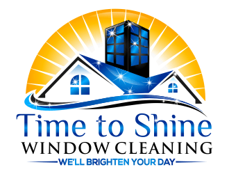 Time to Shine Logo - Time to Shine Window Cleaning logo design - 48HoursLogo.com