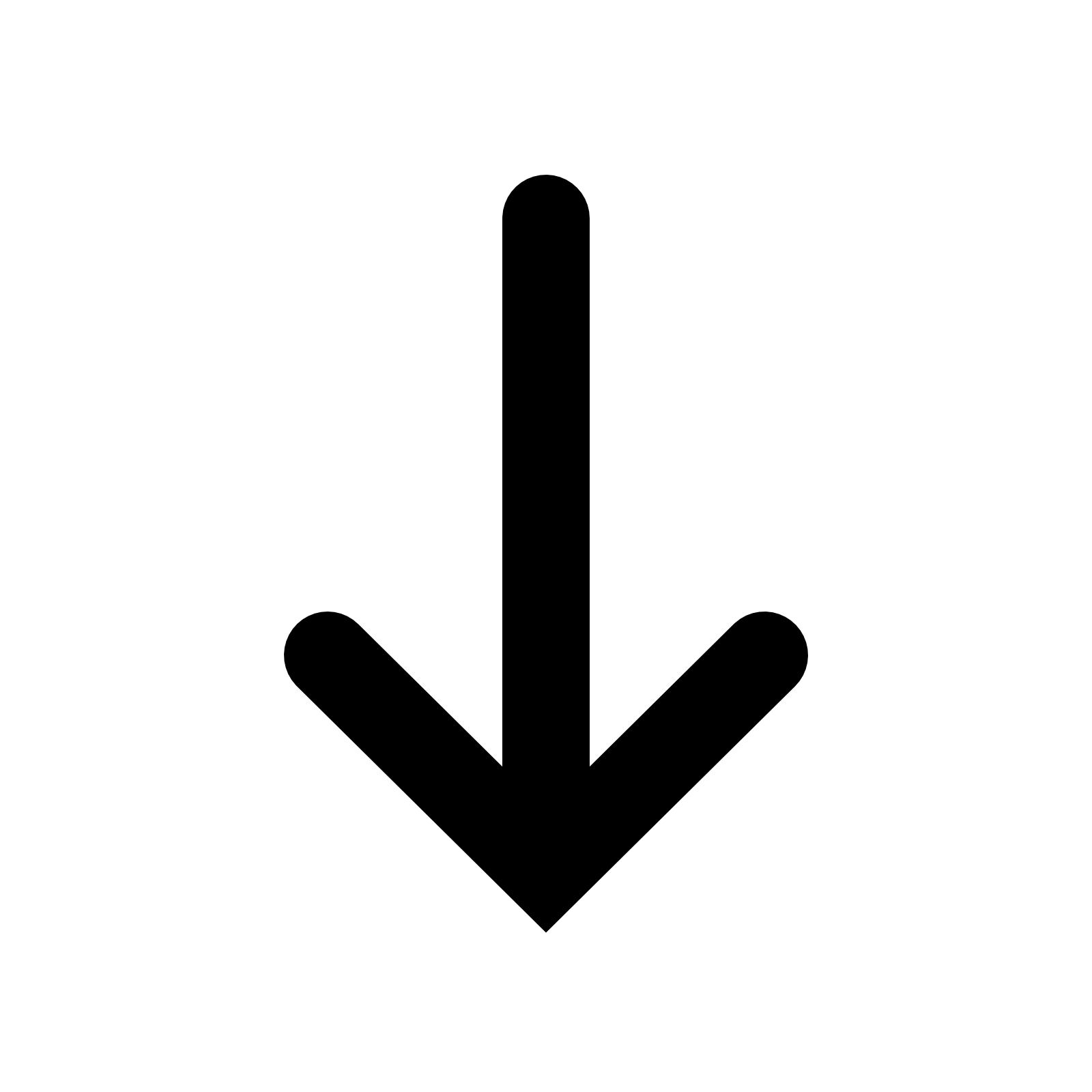 Transparent Arrow Logo - Down Arrow transparent PNG - StickPNG
