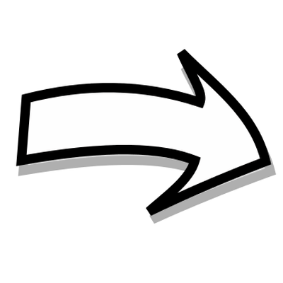 Black and White Curved Arrow Logo - Arrows transparent PNG images - StickPNG