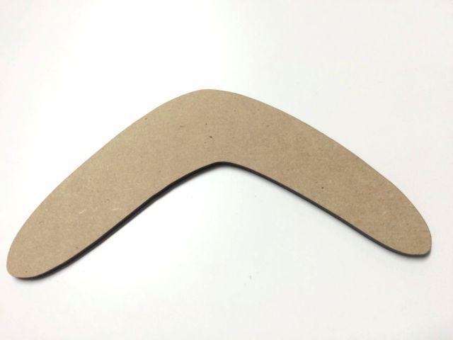 With Two Boomerangs Logo - Two (2) X 20cm MDF Wood Boomerangs Craft 3mm MDF Ready to Prime and ...