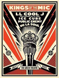 Cool Obey Logo - Shepard Fairey X LL Cool J・Obey Giant・King Of The Mic・S N 500