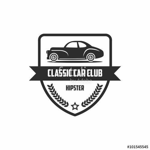 Classic Automotive Logo - Classic Car Hipster Logo Stock Image And Royalty Free Vector Files